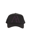 Purple artwork hat