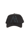 Blue artwork hat