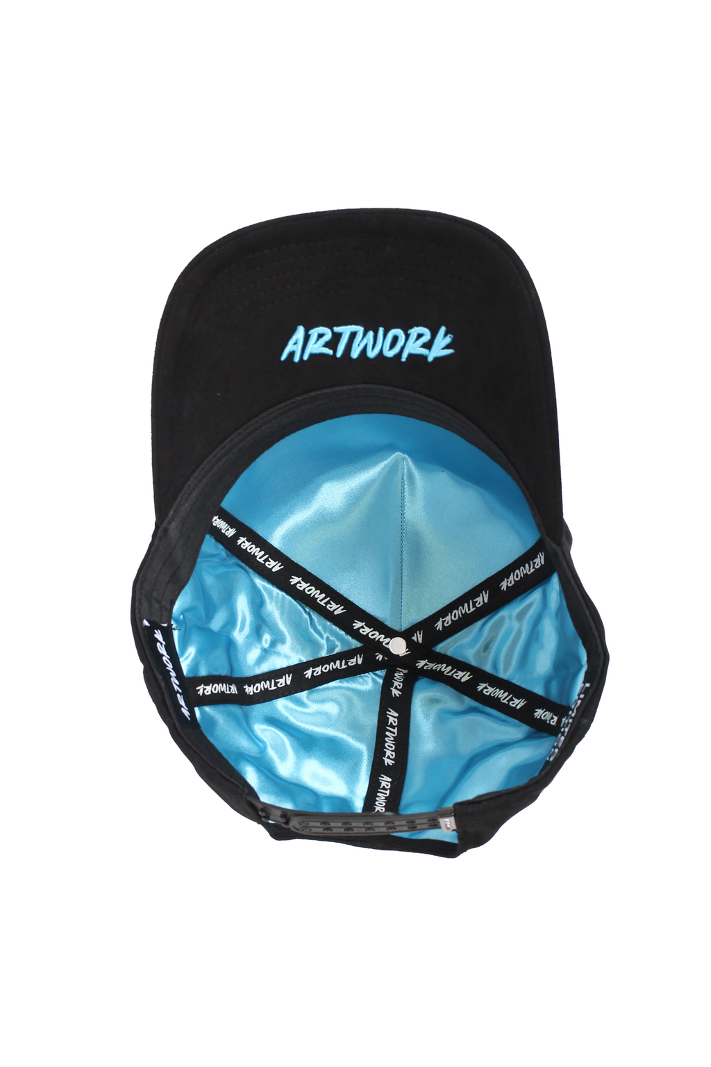Blue artwork hat