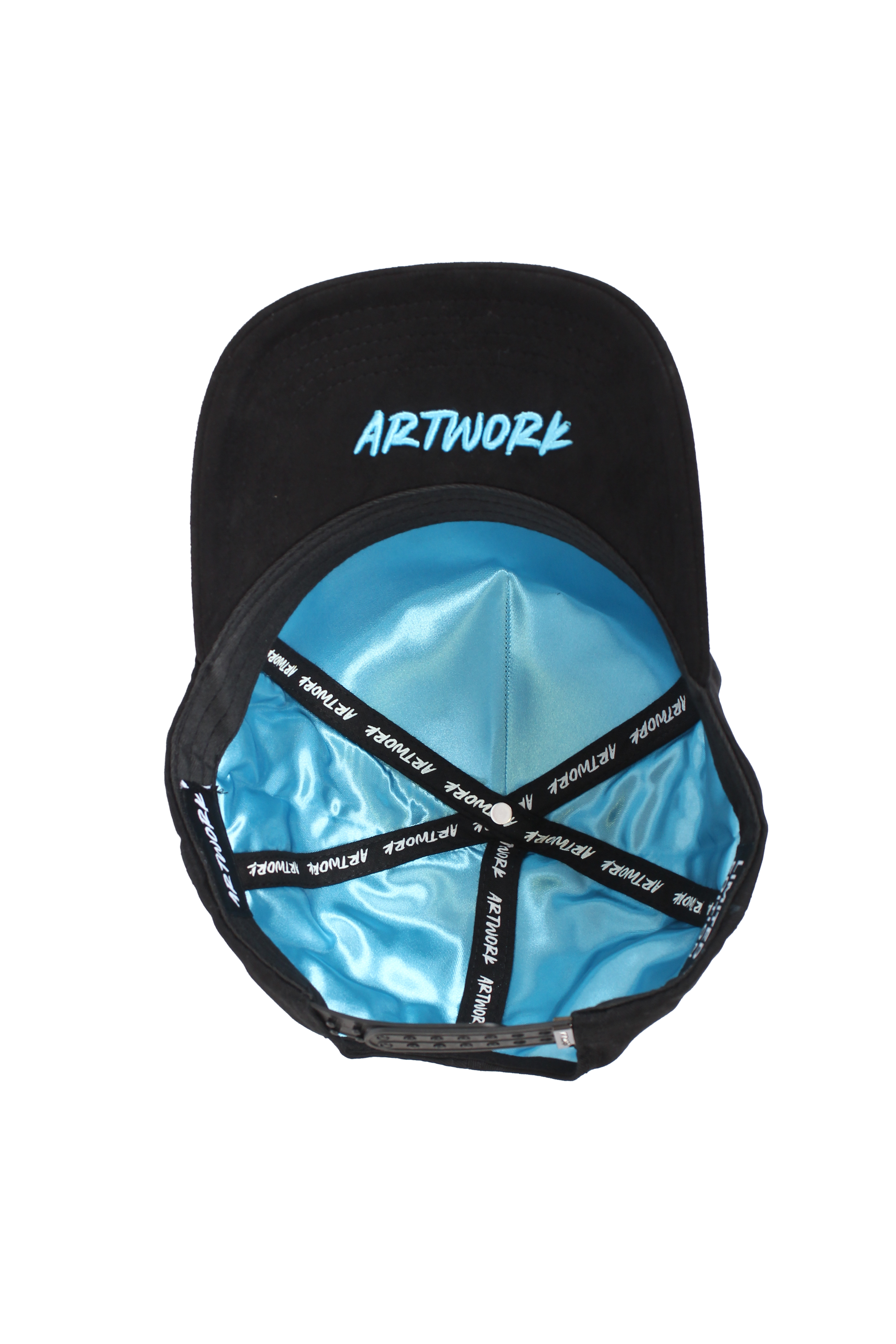 Blue artwork hat
