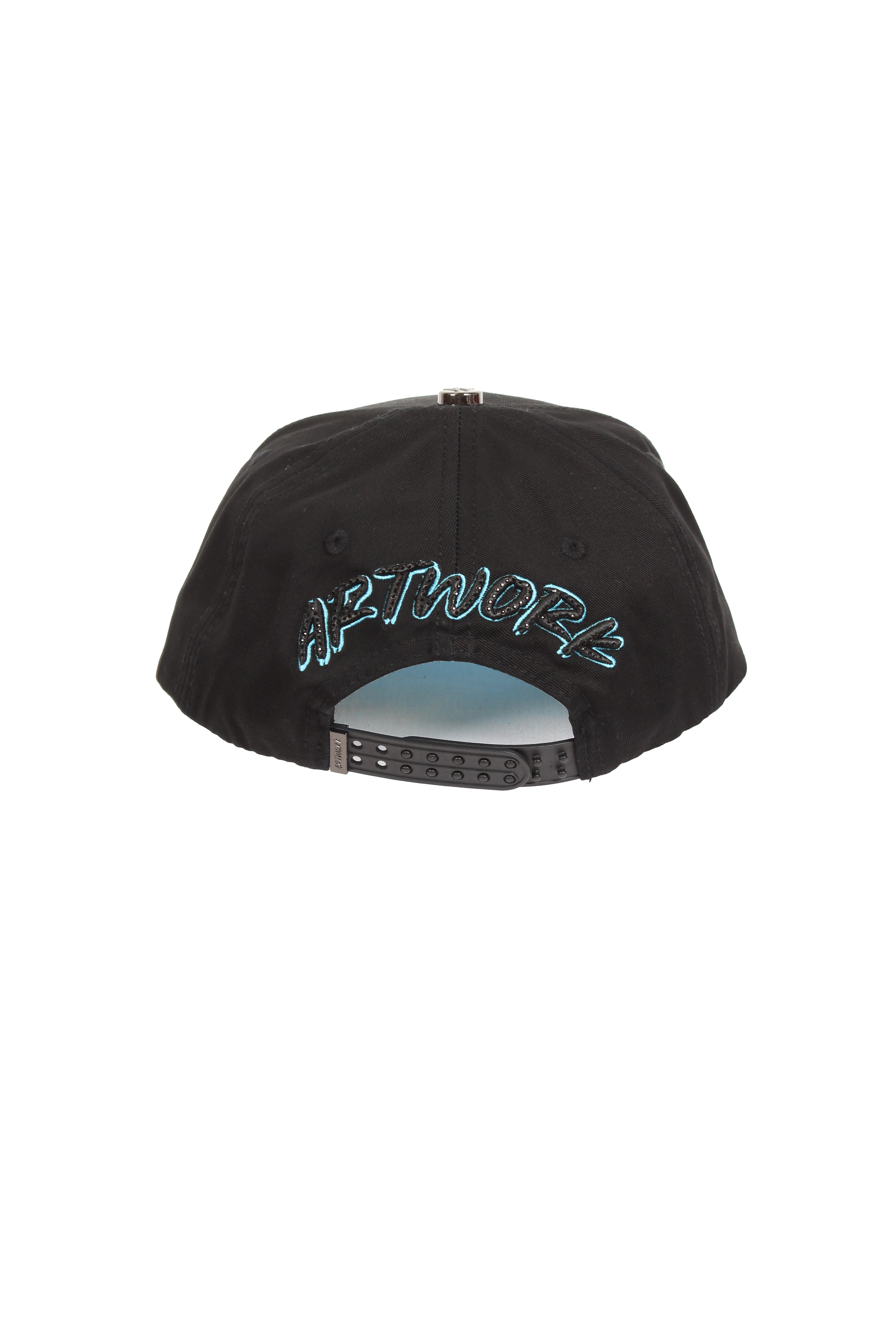 Blue artwork hat