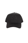 Black artwork hat