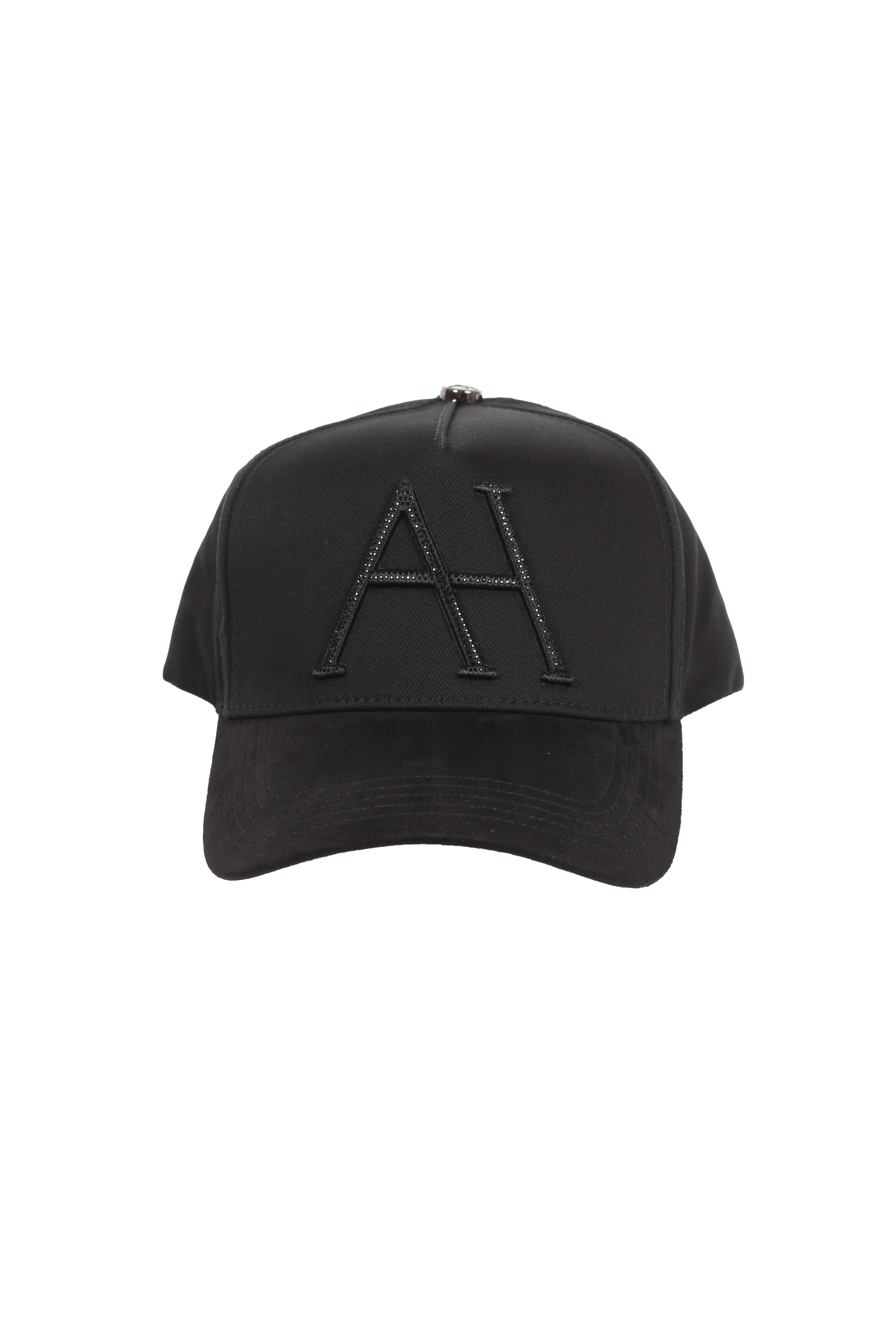 Black artwork hat