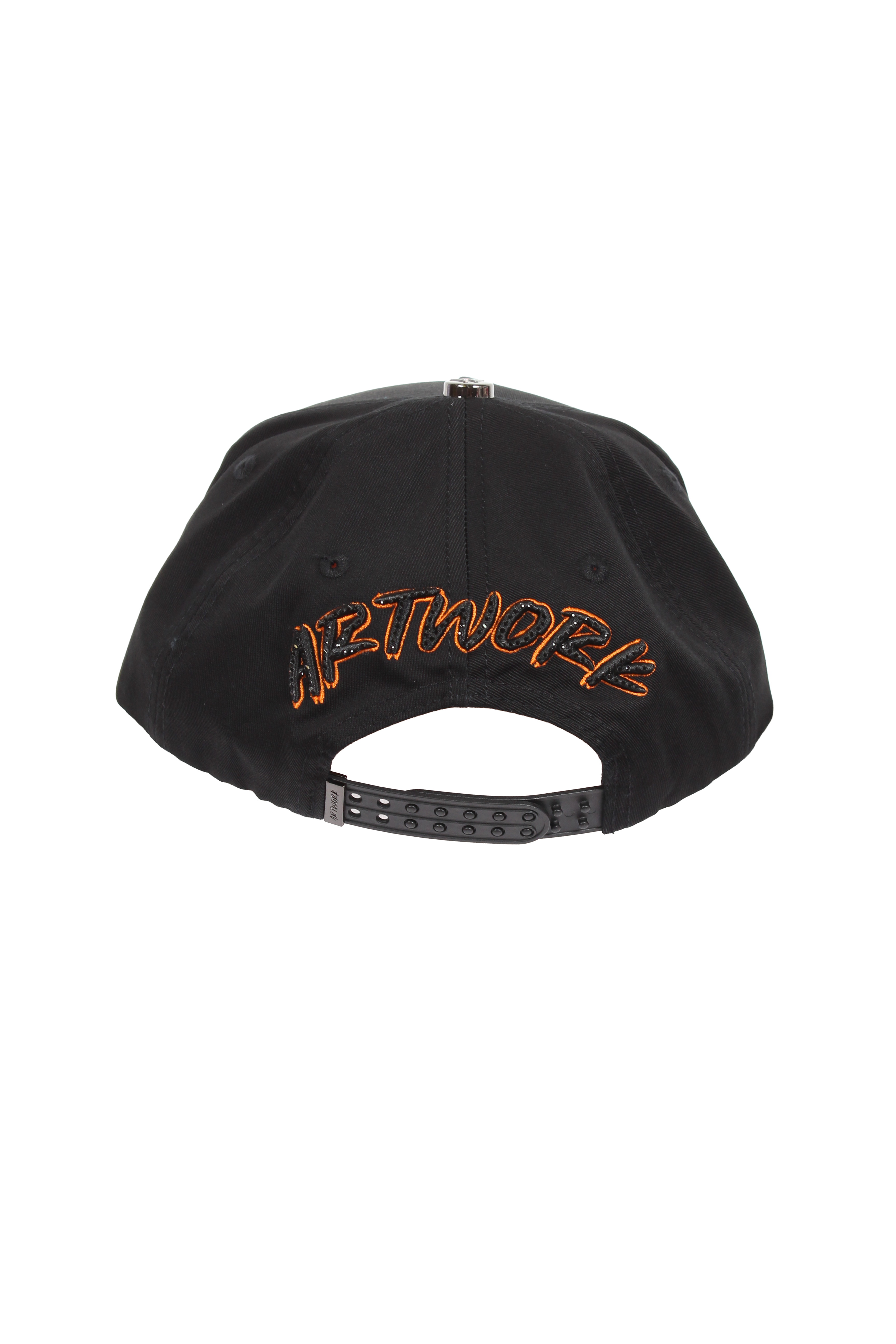 Orange artwork hat