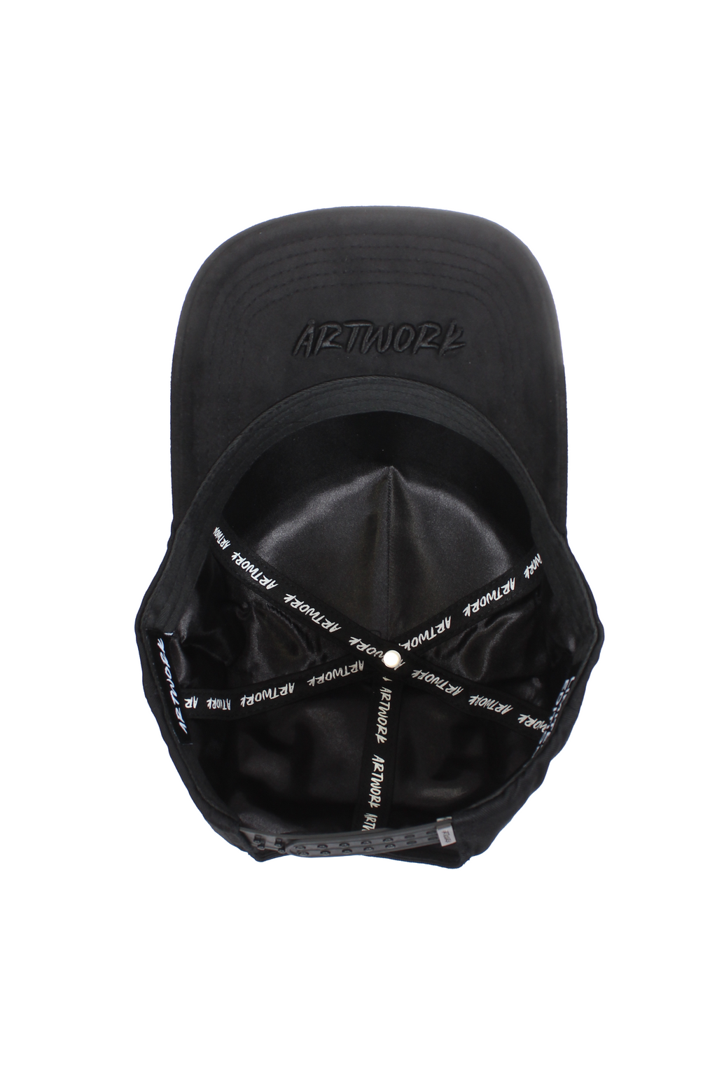 Black artwork hat