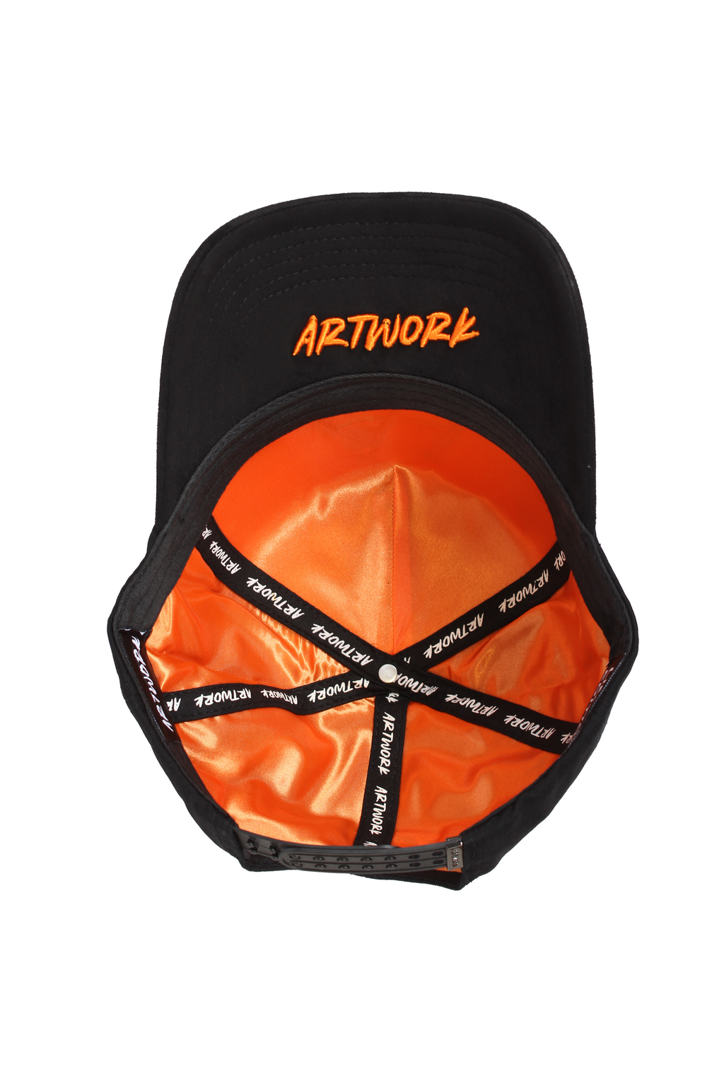 Orange artwork hat